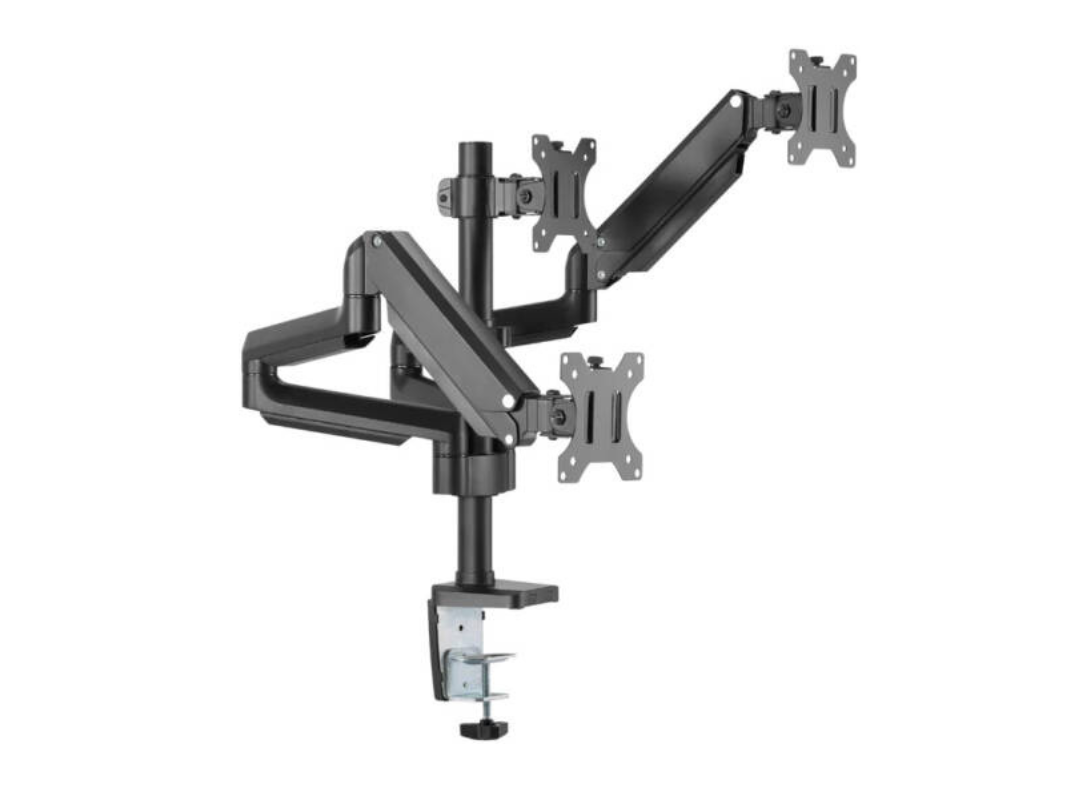Buy Twisted Minds Triple Monitor Gas Arm – Premium Black | in Qatar Buy Twisted Minds Triple Monitor Gas Arm – Premium Black | in Qatar